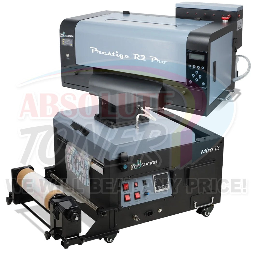 $257/Month Prestige R2 PRO DTF Printer A3 (Dual Epson i1600 Print Heads) Including Digirip Software And Miro 13 DTF Powder Shaker With Oven Purifier