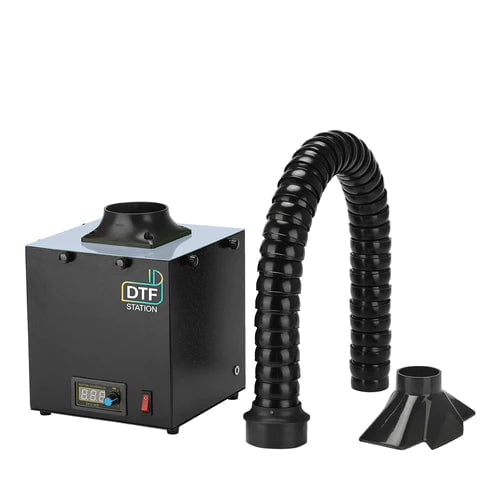 New DTF Station Purifier Mini Portable Air Filter With Multiangle Adjustable Hose And Optional Extra Replacement Filter Set
