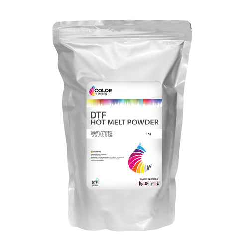 Brand New Color Prime Hot Melt Powder for Direct to Film - White 1 kg
