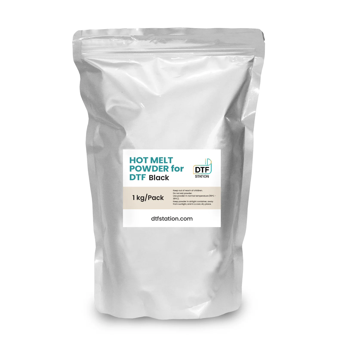 Brand New Color Prime Hot Melt Powder for Direct to Film - Black 1 kg