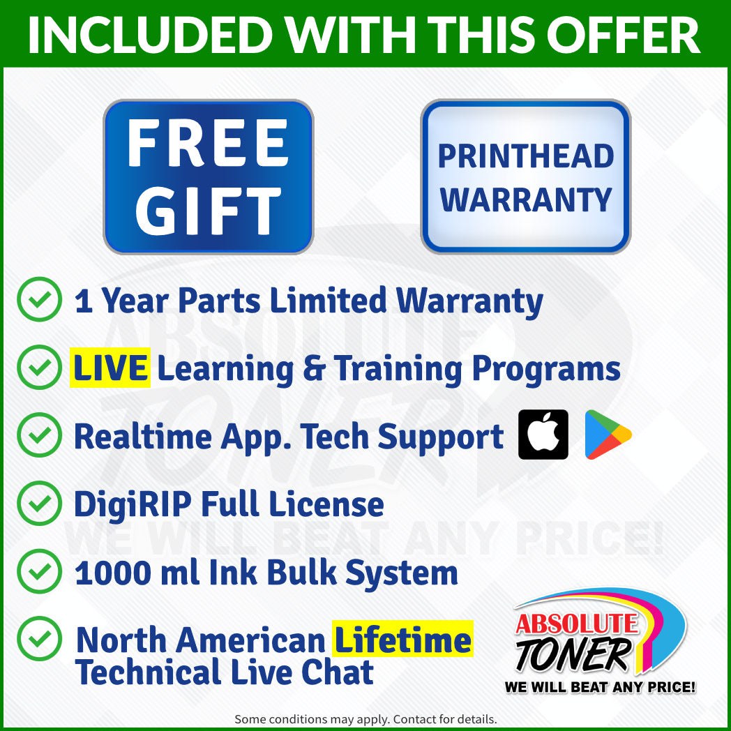 $679/Month New Prestige XL4 DTF 24" Inch 60 Cm Printer With Auto-Cleaning And White Ink Management System