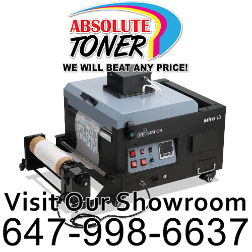 Absolute Toner $263.72/Month Prestige R2 PRO DTF Printer 110V A3 (Dual Epson i1600 Print Heads) With Digirip Software, Miro 13 DTF Powder Shaker With Oven Purifier And A3 Prisma Palette Heat Press DTF printer