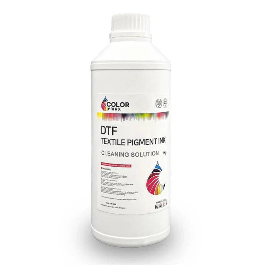 DTF STATION Color Prime DTF Ink Bundle for Prestige DTF Printers – Includes Cyan, Yellow, Magenta, and Black (C/M/Y/K) inks, plus 3 White inks, 13-inch DTF Transfer Film, and DTF Cleaning Solution.