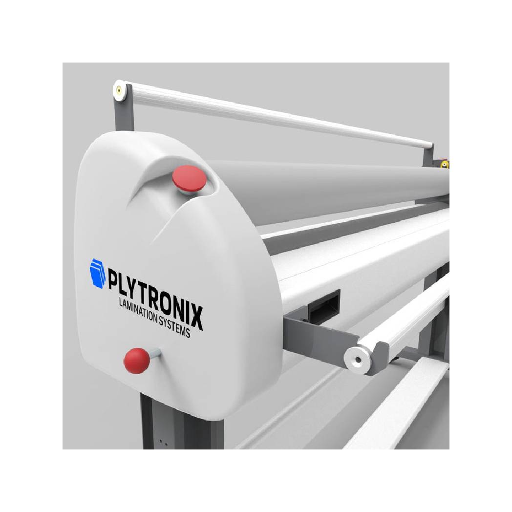 Plytronix Cold Semi-Automatic Laminator ME1600 with Air Compressor and Air Cylinder Roller