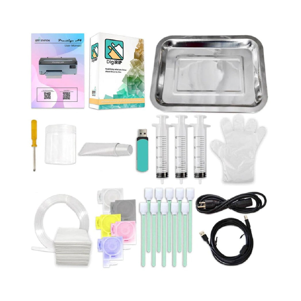 Absolute Toner $199/Month New Demo Prestige 13" R2 PRO A3 DTF PRINTER + SHAKER/OVEN BUNDLE 110V 13" Media Roll (Dual Epson i1600 Print Heads) Digirip Software And Miro 13 DTF Powder Shaker/Oven with Air Purifier DTF printer