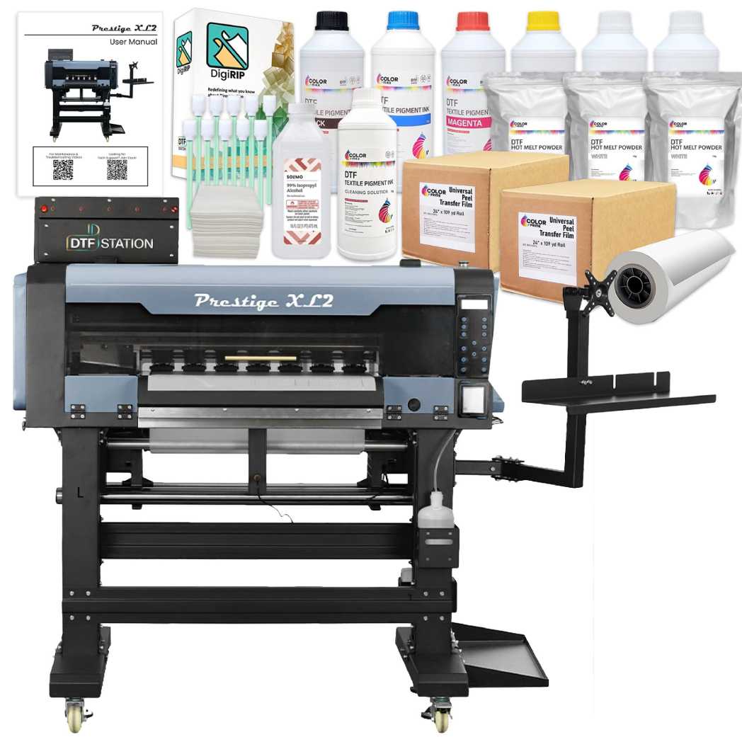 $529/Month New Prestige XL2 DTF 24" Inch Roll Printer With Auto-Cleaning And White Ink Management System