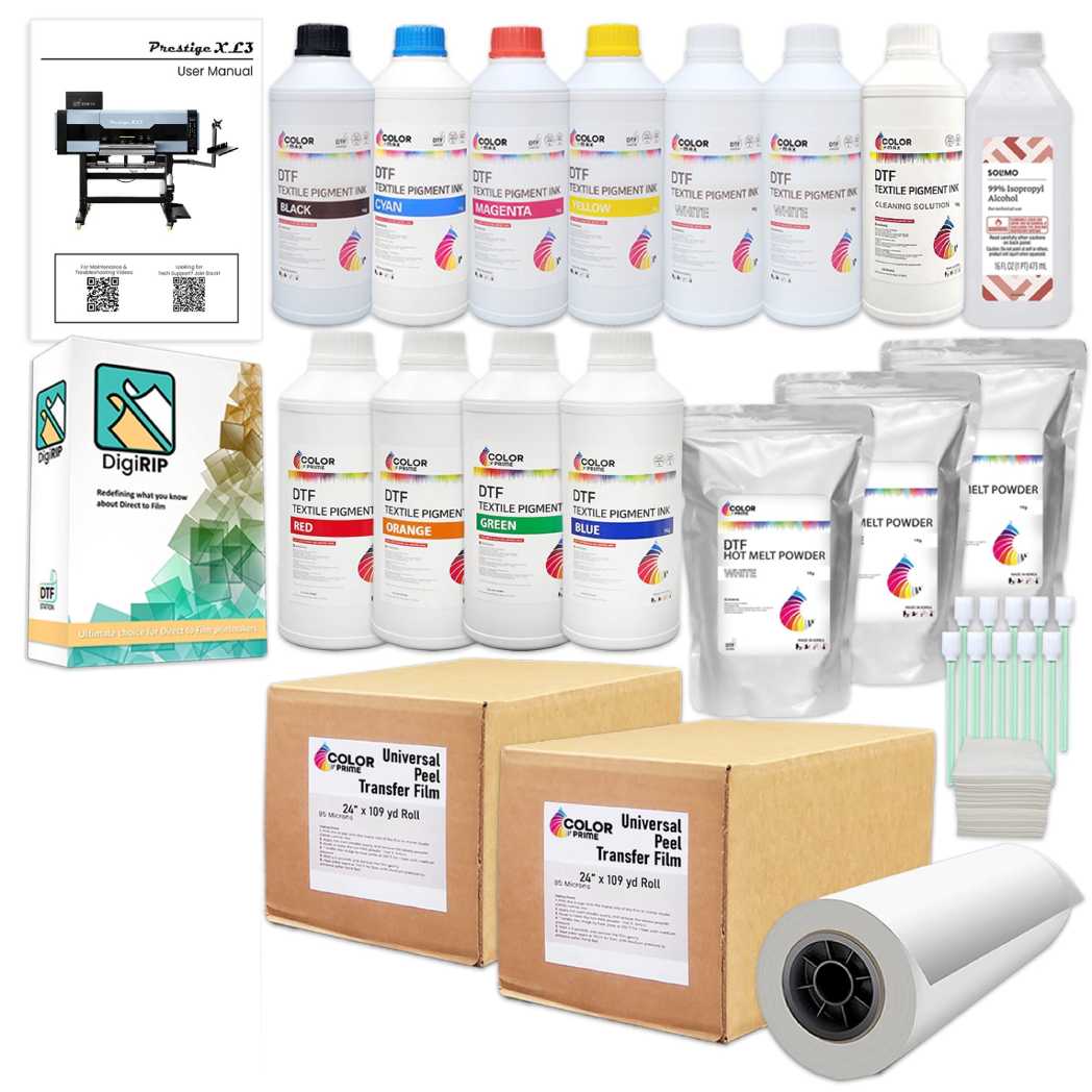 Absolute Toner $649/Month New Prestige XL3 60CM 9-Color DTF 24" Inch Printer With Auto-Cleaning And White Ink Management System DTF printer