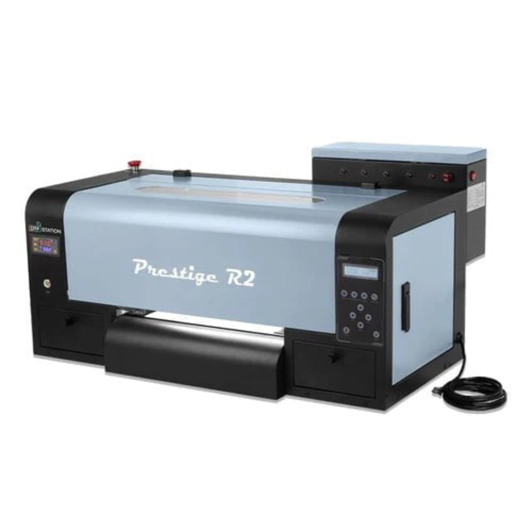 Absolute Toner $119/month New Prestige R2 13" DTF Printer Auto-Cleaning, 27 Sqf/hr, 1 Liter bulk, White Ink Management System - Demo Unit DTF printer
