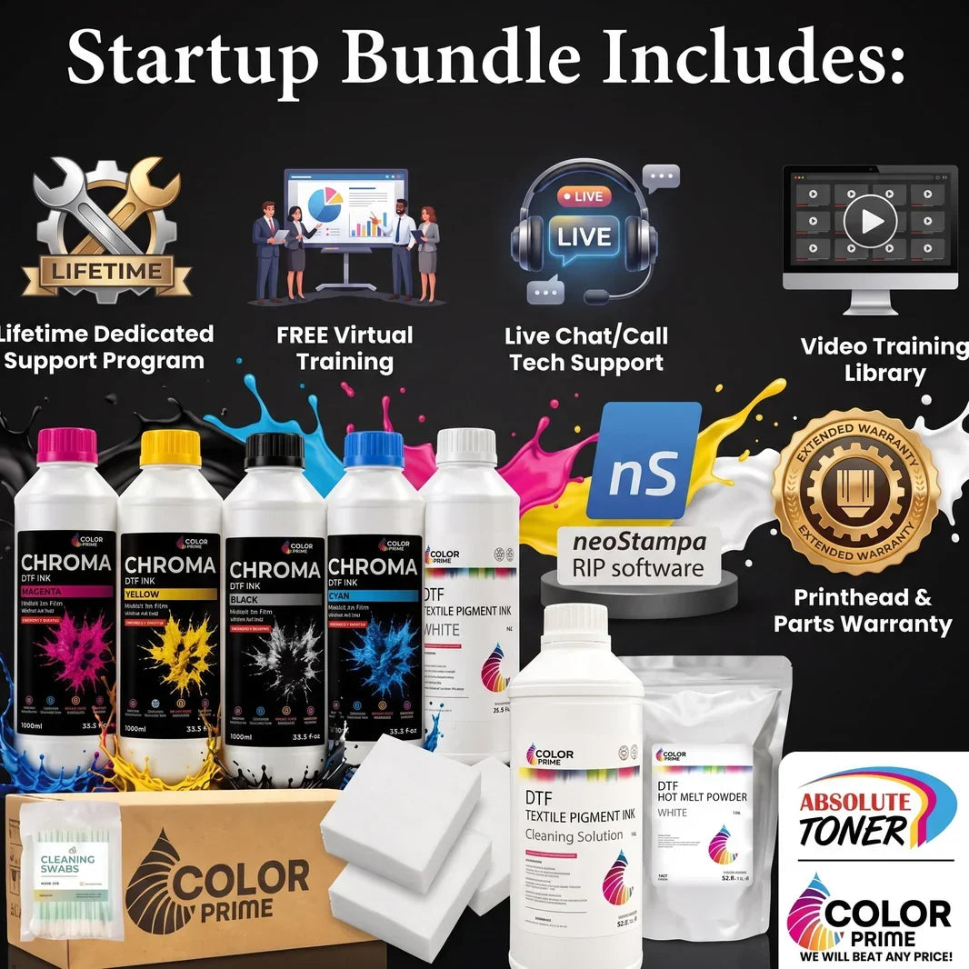 Absolute Toner New Prestige R1 13" DTF Printer Bundle - Includes Prestige R1 DTF Printer, Startup Package and Compatible Machine Options DTF printer