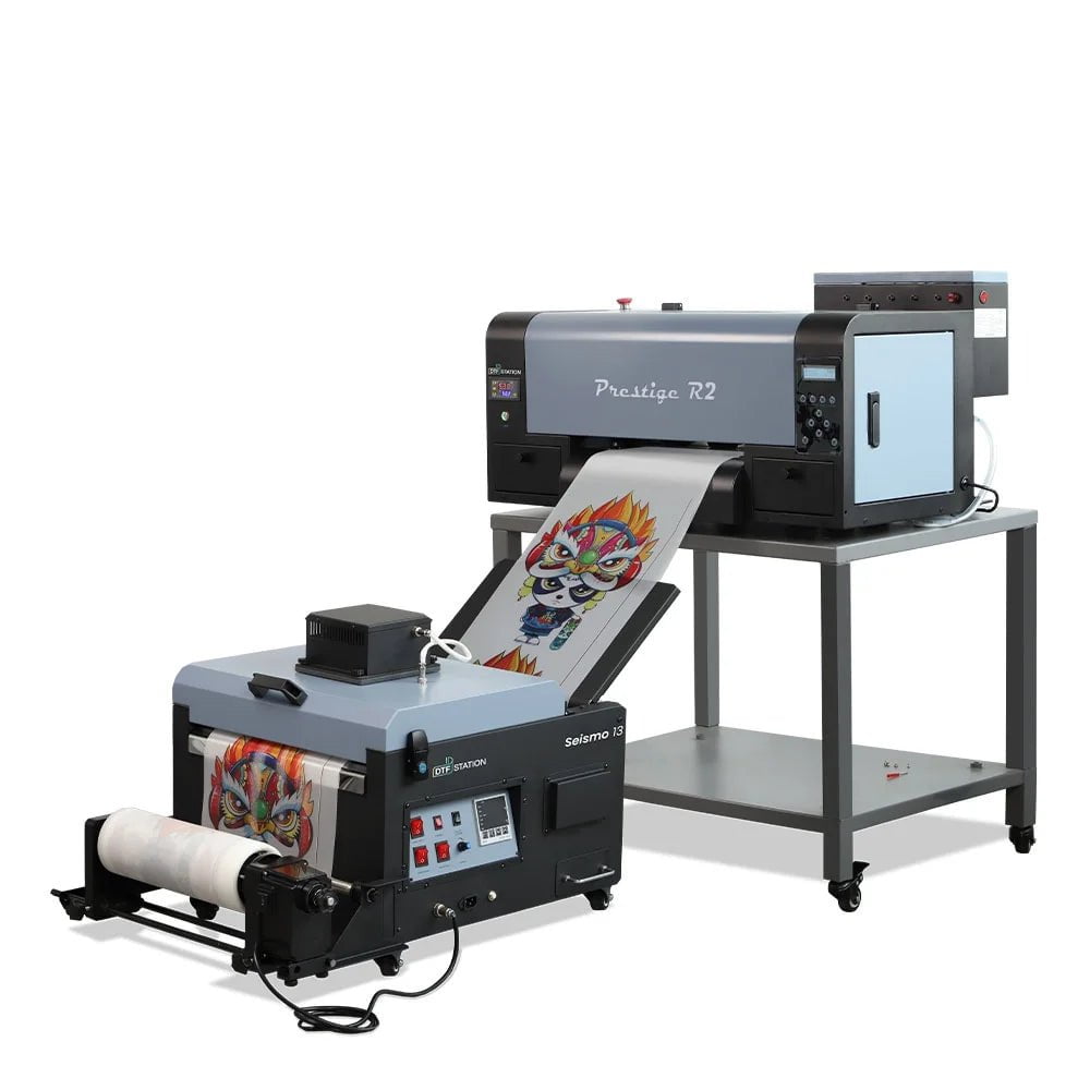$257/Month Prestige R2 PRO DTF Printer A3 (Dual Epson i1600 Print Heads) Including Digirip Software And Miro 13 DTF Powder Shaker With Oven Purifier
