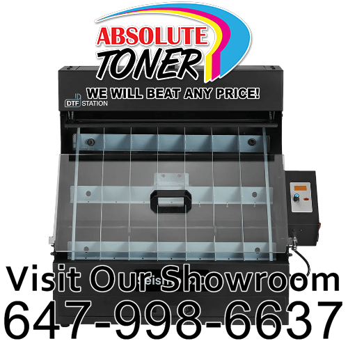 Absolute Toner $283.49/Month (After $450 Saving) Prestige R2 PRO DTF Printer 110V A3 (Dual Epson i1600 Print Heads) With Digirip Software, 16x20" Inch (40x50cm) Curing Oven Phoenix Air, Prisma Auto Clam Slider GS-105HS And Seismo S20 DTF Manual Powder Station DTF printer