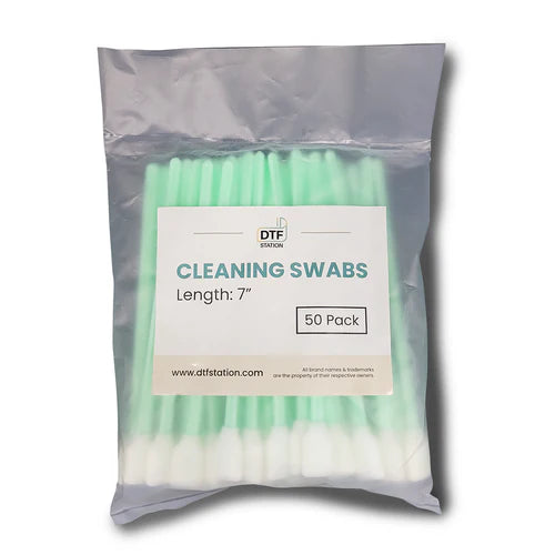 DTF Station 50 Pcs 7" Inch Foam Cleaning Swabs