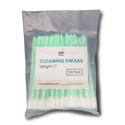 Brand New DTF Station 7" Foam Cleaning Swabs - 50 Each