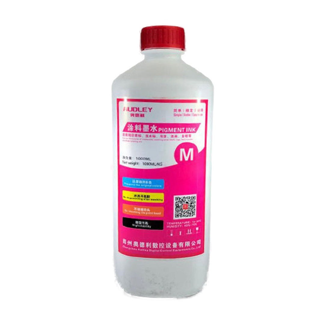 Audley 1 Liter Direct To Film (DTF) Ink Magenta Color