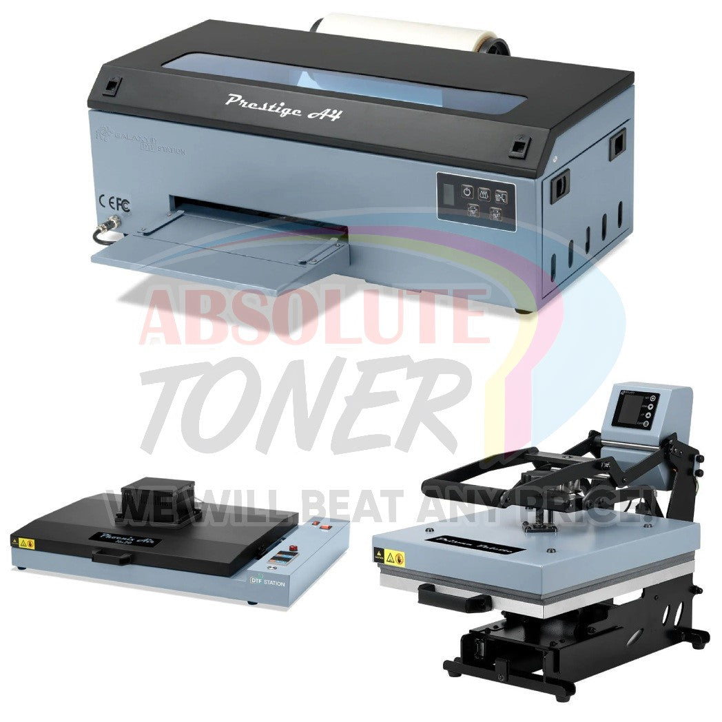 $164.95/Month Prestige A4 DTF Printer With A3 Prisma Palette Heat Press And Curing Oven Phoenix Air 16x20" Inch (40x50cm)