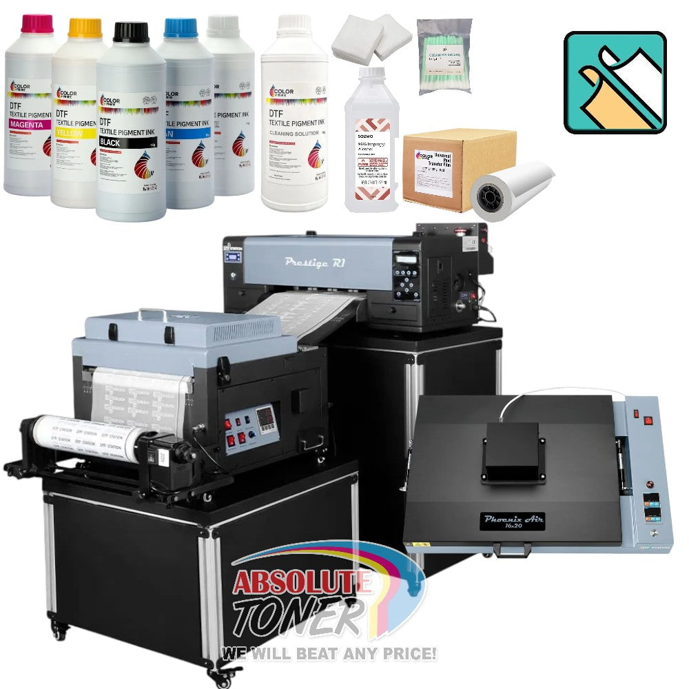 Absolute Toner Prestige R1 13" DTF Printer Bundle - Includes Prestige R1 DTF Printer, Startup Package and Compatible Machine Options DTF printer