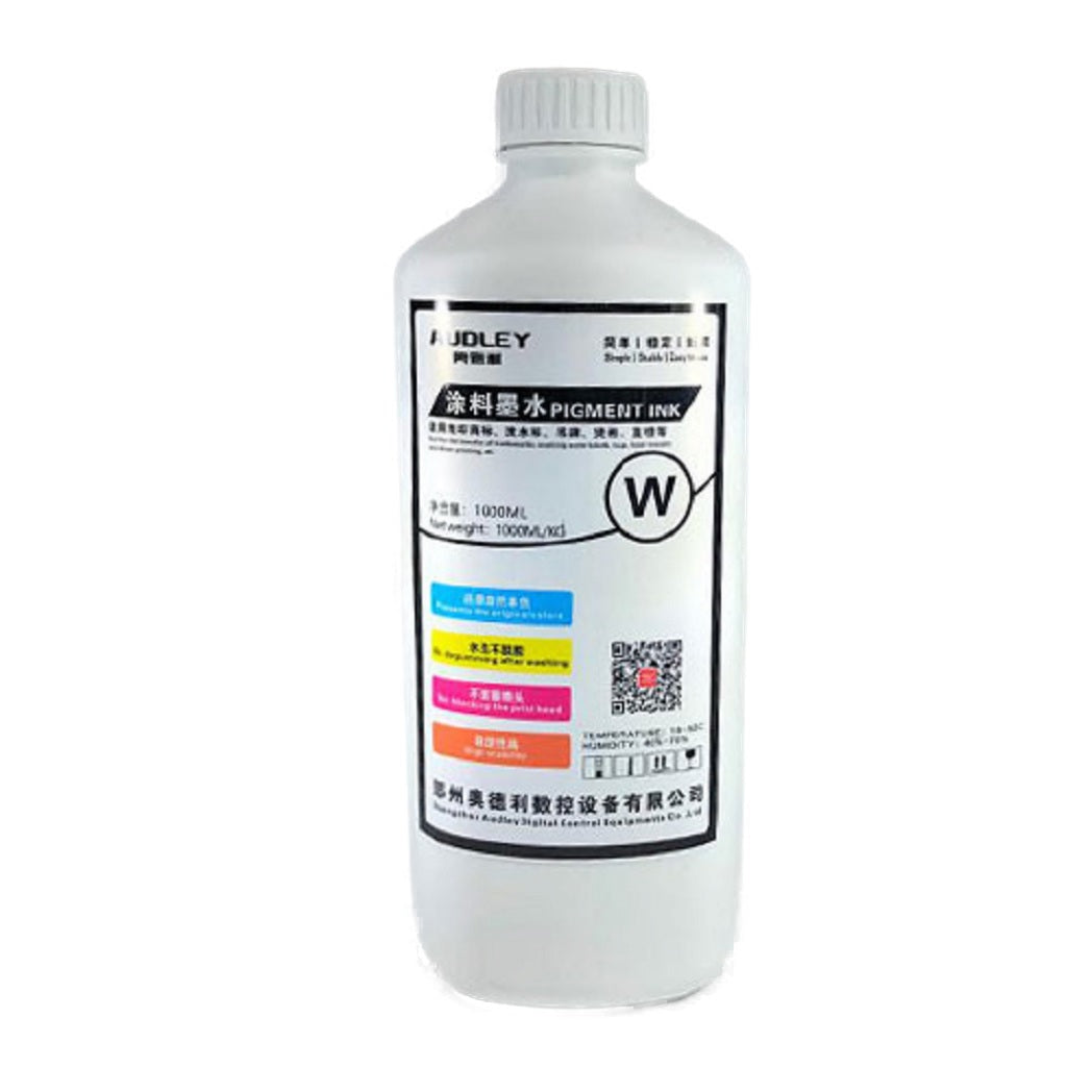 Audley 1 Liter Direct To Film (DTF) Ink White Color
