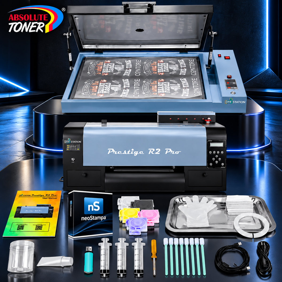 Absolute Toner From $170/month New Prestige R2 PRO 13.75" WITH CUTTER - DTF Printer 110V A3+ with Bundle options DTF printer