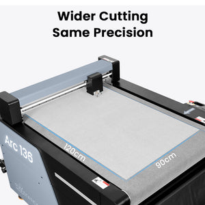 Absolute Toner DTF Station Arc 136 36-inch Flatbed Cutter Cuts Prints Quickly and Accurately with Industrial Grade Precision DTF Cutter