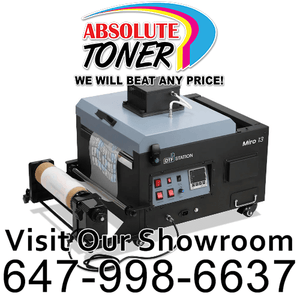 Absolute Toner $263.72/Month Prestige R2 PRO DTF Printer 110V A3 (Dual Epson i1600 Print Heads) With Digirip Software, Miro 13 DTF Powder Shaker With Oven Purifier And A3 Prisma Palette Heat Press DTF printer
