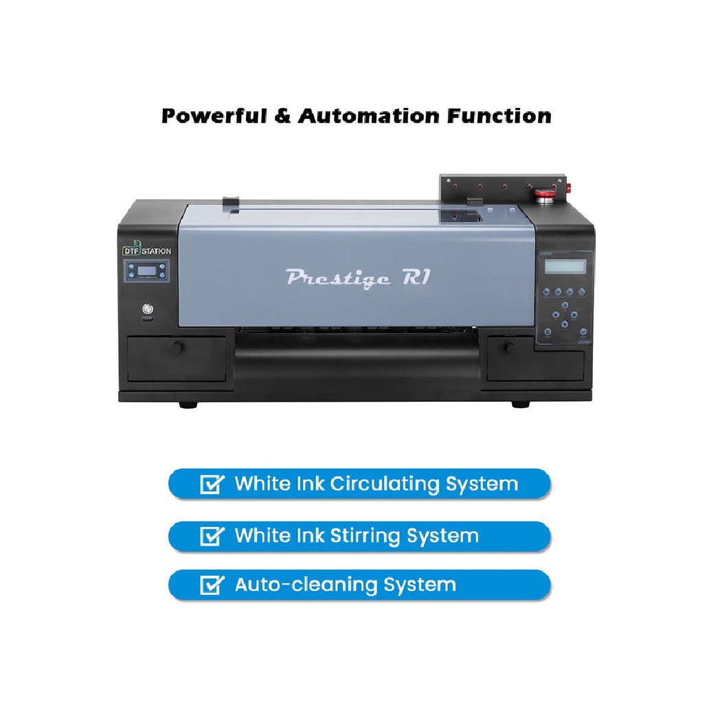 Absolute Toner $145/month New DTF STATION Prestige R1 13" Inch A3+ DTF (Direct-to-Film) Printer With White Circulation & Auto Ink Cleaning & Alarming System DTF printer