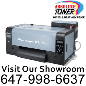 Absolute Toner $269.93/Month Prestige R2 PRO DTF Printer 110V A3 (Dual Epson i1600 Print Heads) With Digirip Software, Miro 13 DTF Powder Shaker With Oven Purifier And Prisma Auto Clam Slider GS-105HS DTF printer