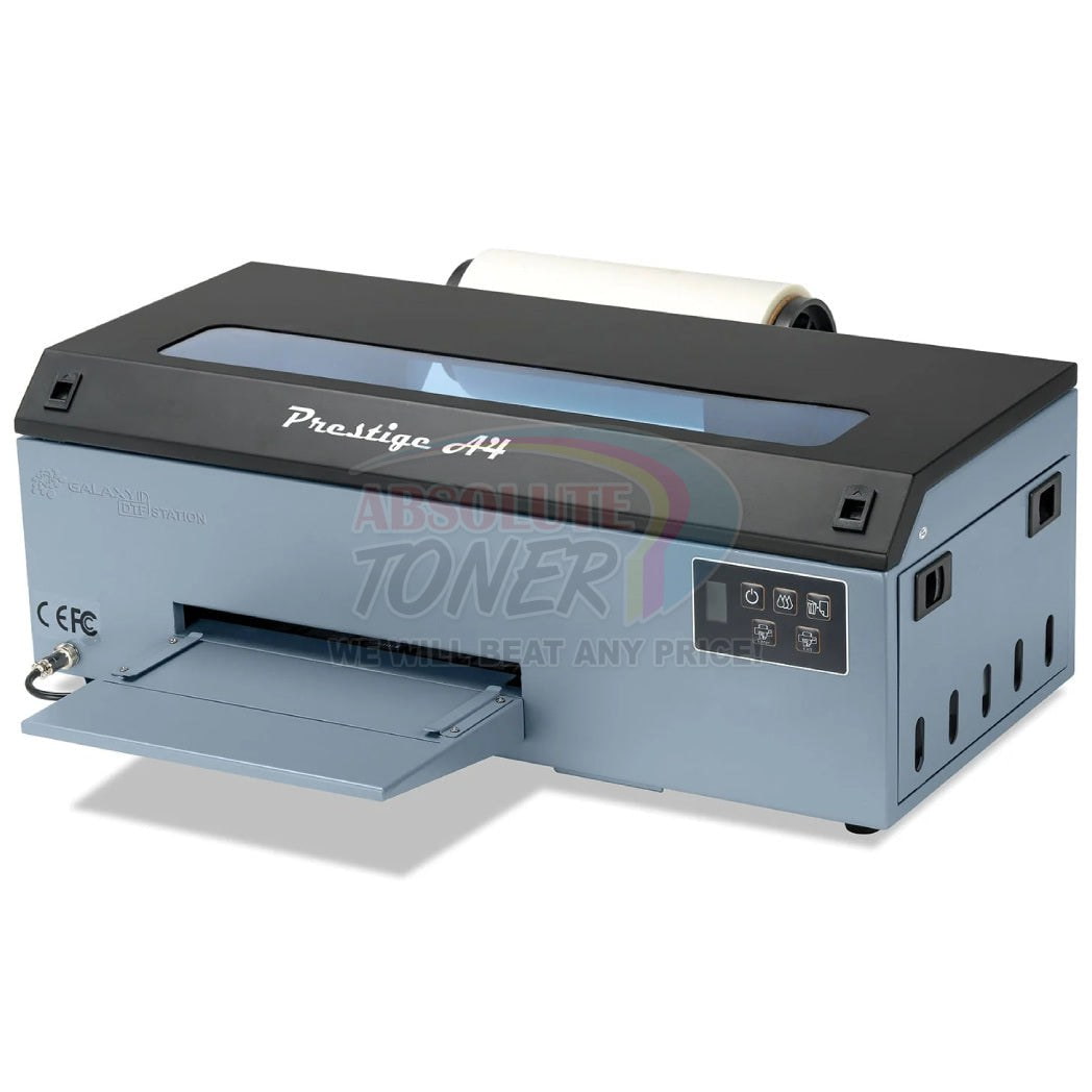 Absolute Toner $178.46/Month Prestige A4 DTF Printer 110V Including Miro 13 DTF Powder Shaker With Purifier And Prisma Auto Clam Slider GS-105HS DTF printer