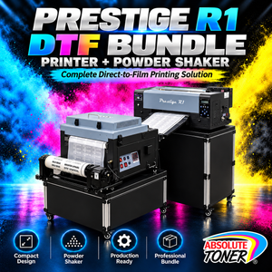 Absolute Toner From $99/month - New Prestige R1 13" DTF Printer Bundle - Includes Prestige R1 DTF Printer, Startup Package and Compatible Machine Options -MC DTF printer