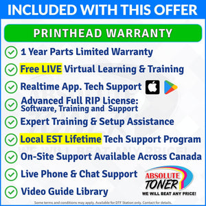 Absolute Toner $521/Month Brand New DTF Station Prestige XL2 PRO Printer Bundle – 24” 8-Colour | MIRO 24 Purifier + Start-Up Package DTF printer