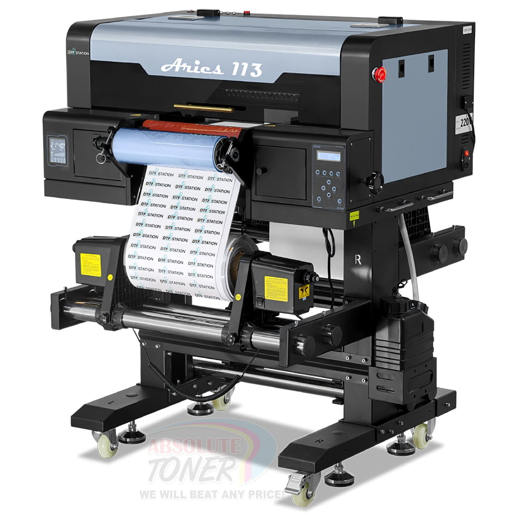 Absolute Toner Aries 113 A3 UV DTF Printer 110V- Automatic Lamination, Peel and Stick - Powerful Business Level UV Printer DTF printer